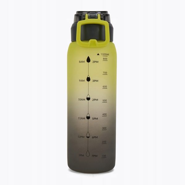 Bidon TREXO Gulp 1000 ml żółty/czarny zdjęcie 1