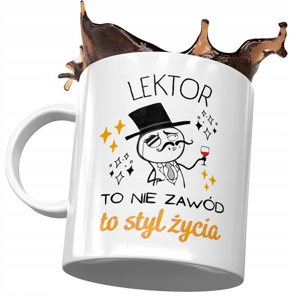 Dla Lektora Kubek Na Urodziny Imieniny Na Prezent Z Nadrukiem Ze Zdjęciem zdjęcie 1