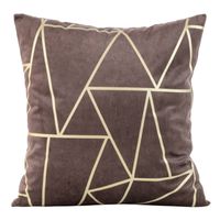 POSZEWKA WELUR VELVET TRÓJKĄTY 45X45 FIOLET WRZOS