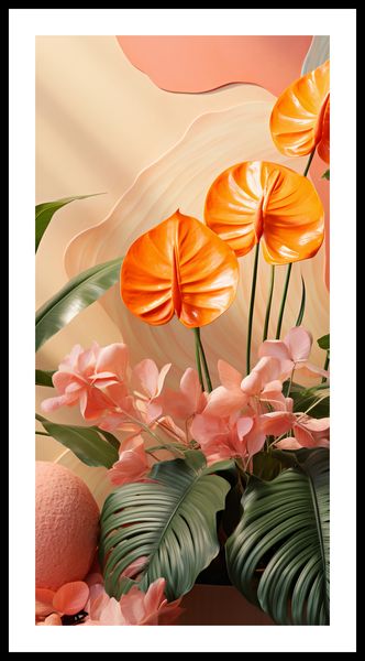 Plakat 50x100cm Pomarańczowy Raj zdjęcie 3