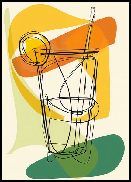 Plakat 64x90cm Koktajl Artystyczny zdjęcie 2
