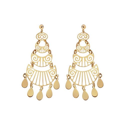 srebrne pozłacane kolczyki w stylu boho - kdk6510y na Arena.pl