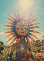 Plakat 50x70cm Słoneczna Medytacja