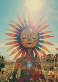 Plakat 50x70cm Słoneczna Medytacja