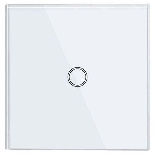 WŁĄCZNIK ŚWIATŁA SZKLANY DOTYKOWY POJEDYNCZY BIAŁY WIFI TUYA LED SZKŁO na Arena.pl