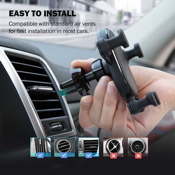 ND38_CRG-CH5-BLK Crong Gravity Auto-Lock Car Hold zdjęcie 8