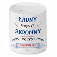 Skarbonka Dla Ginekologa Na Urodziny Na Prezent Z Nadrukiem Ze Zdjęciem