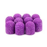 10x AlleMed Kapturki do pedicure 7 mm gradacja 60 Fabric Podo Fioletowy