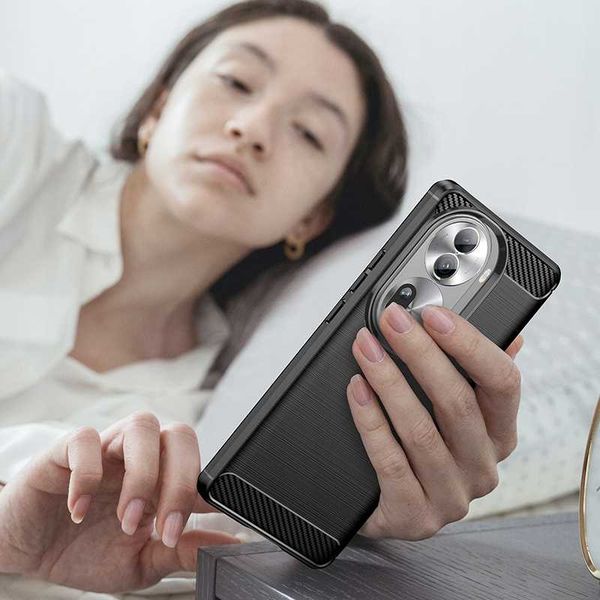 Spacecase Carbon Oppo Reno 11 Pro 5G Black zdjęcie 3