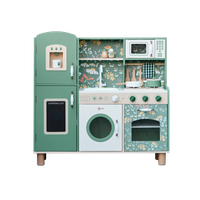 CLASSIC WORLD Duża Drewniana Kuchnia Vintage dla Dzieci + Akc