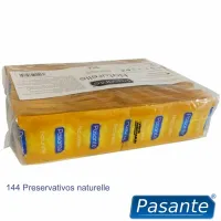 pasante naturelle 144 szt. - zestaw prezerwatyw klasycznych, naturalny