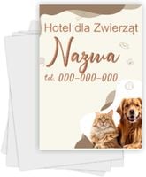 Ulotki A5 reklamowe firmowe 1000szt projekt w cenie HOTEL DLA ZWIERZĄT