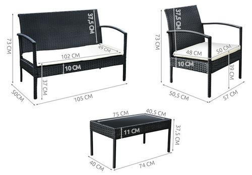 Meble ogrodowe technorattanowe M5606 na Arena.pl