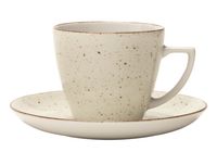 FILIŻANKA SPODEK LUBIANA BEATA 6630U BUDYŃ BEŻ 350 ML