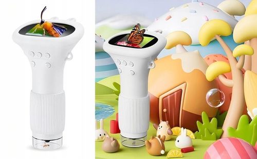 PRZENOŚNY KIESZONKOWY MIKROSKOP DLA DZIECI 1000X LED na Arena.pl