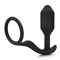b-vibe snug & tug silikonowy model intymny z pierścieniem 128g
