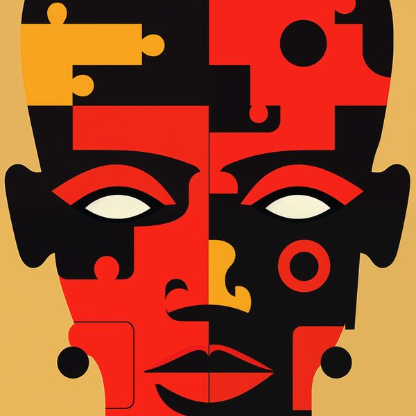 Plakat 30x30cm Puzzle Tożsamości zdjęcie 1