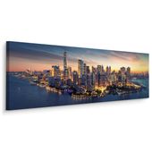 Obraz Na Płótnie Canvas Do Biura MANHATTAN NY Panorama 145cm x 45cm