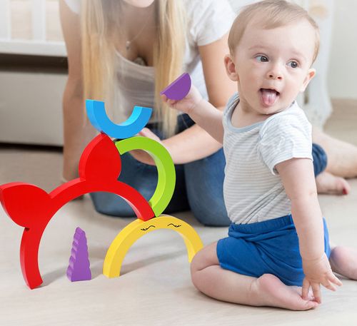 gra zręcznościowa logiczna sorter nakładanka tęcza jednorożec jhtoy-252 na Arena.pl