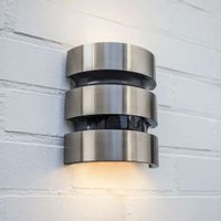 Elewacyjna LAMPA kinkiet MAYA 5198401001 Lutec metalowa OPRAWA ścienna LED 15W 3000K z czujnikiem IP44 stalowa