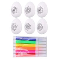 STYROPIANOWE JAJKA WIELKANOCNE DO MALOWANIA  6SZT