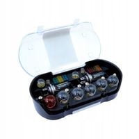 ŻARÓWKI 2xH7 ZESTAW ZASOBNIK KOMPLET ŻARÓWEK BEZPIECZNIKI 12V 30EL.