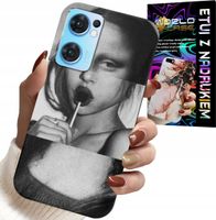 ETUI DO OPPO RENO7 5G - MONA LISA Z LIZAKIEM MODNE WZORY CASE