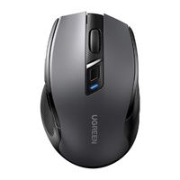 Mysz bezprzewodowa UGREEN MU006S BT+2.4GHz USB-C (czarna)