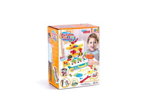 Puzzle Klocki w walizce + wkrętarka 258 el. na Arena.pl
