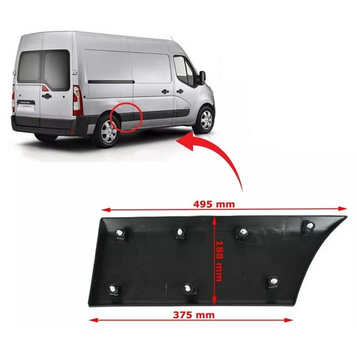 Listwa boczna Prawa błotnika tył Renault Master III Nissan NV400 2010-2023 na Arena.pl