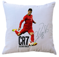 Poduszka z wkładem - Cristiano Ronaldo z autografem - dla fana