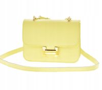 Laura Biaggi - torebka listonoszka skóra naturalna żółty TS-JS 321