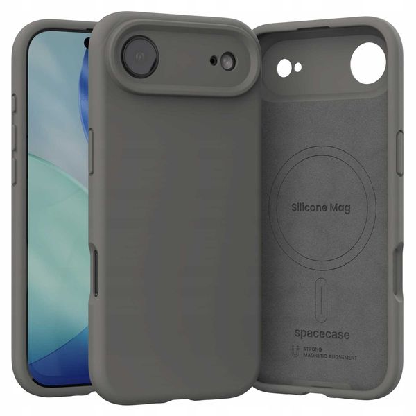 Spacecase Silicone Mag Iphone 17 Air Gray zdjęcie 2