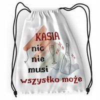 Plecak Dla Kasi Sportowy Szkolny Worek Torba Z Nadrukiem Ze Zdjęciem
