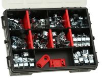 OPASKI ZACISKOWE METALOWE ŚLIMAKOWE SKRĘCANE OBEJMY MINI GBS SGB ZESTAW 100