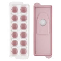 Foremka Silikonowa Forma na Lód Kostki Lodu do Mrożenia Kostek z Pokrywką