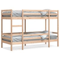 Łóżko piętrowe, 80x200 cm, lite drewno sosnowe