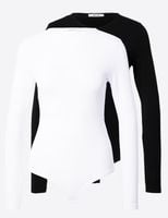 ABOUT YOU Koszula body '2er pack Lulu Body' w kolorze Czarny, Biały r,38