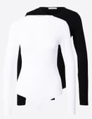 ABOUT YOU Koszula body '2er pack Lulu Body' w kolorze Czarny, Biały r,38