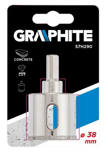 Wiertło otwornica do gresu 38mm Graphite 57H290 na Arena.pl