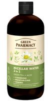 GREEN PHARMACY Woda micelarna 3w1 Zielona herbata i Aloes 500 ml