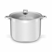 Stalowy WYSOKI GARNEK DUŻY XXL 15L gastronomiczny garnek INDUKCJA GAZ Tadar