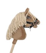kantar dla konia hobby horse a4 zapinany mały - czarny