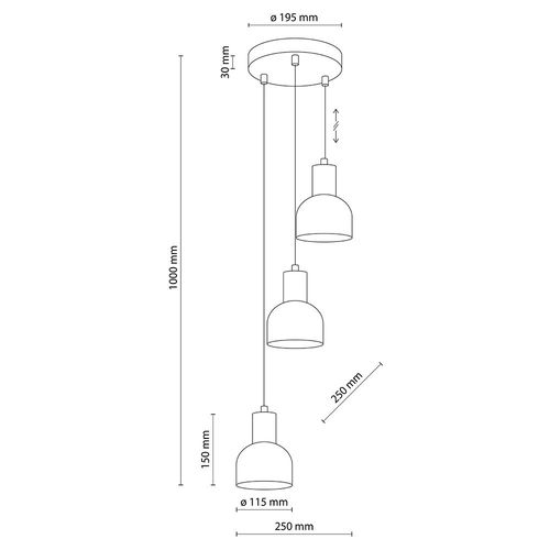 lampa wisząca cairo 4895 tk lighting na Arena.pl