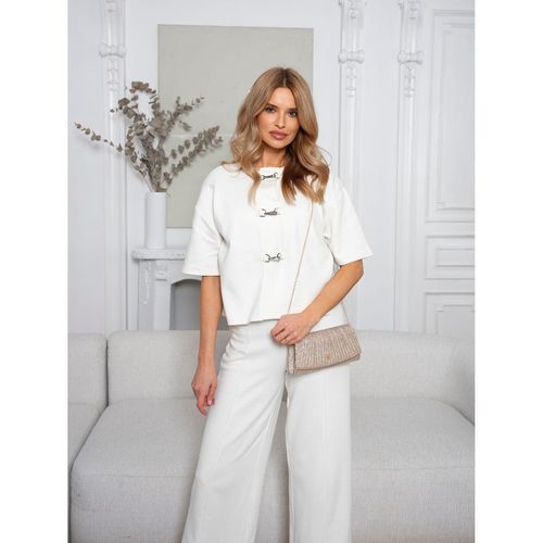 brokatowa kopertówka damska z tkaniny syntetycznej w kolorze różowego z na Arena.pl