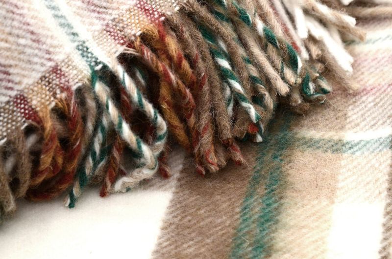 Koc Wełniany 150X200 Krata 18733 zdjęcie 4