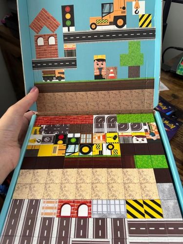 KLOCKI MAGNETYCZNE 3D KLOCKI SZEŚCIANY DLA DZIECI Z 4 KLOCKI LED - 2x138szt na Arena.pl