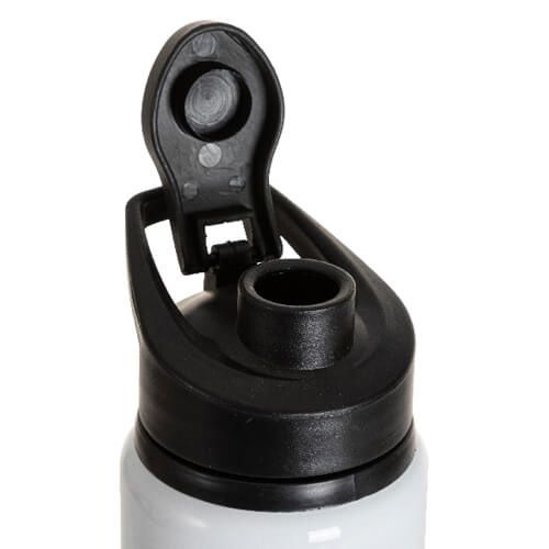 Butelka 750 ml na wodę z klapką do sublimacji - biała na Arena.pl