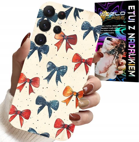 ETUI DO SAMSUNG GALAXY S24 ULTRA - KOLOROWE WSTĄŻKI WSTĄŻKA MODNE WZORY na Arena.pl