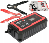 YATO PROSTOWNIK ELEKTRONICZNY ZAKRES 6V/2A, 12V/10A Z WYŚWIETLACZEM LCD